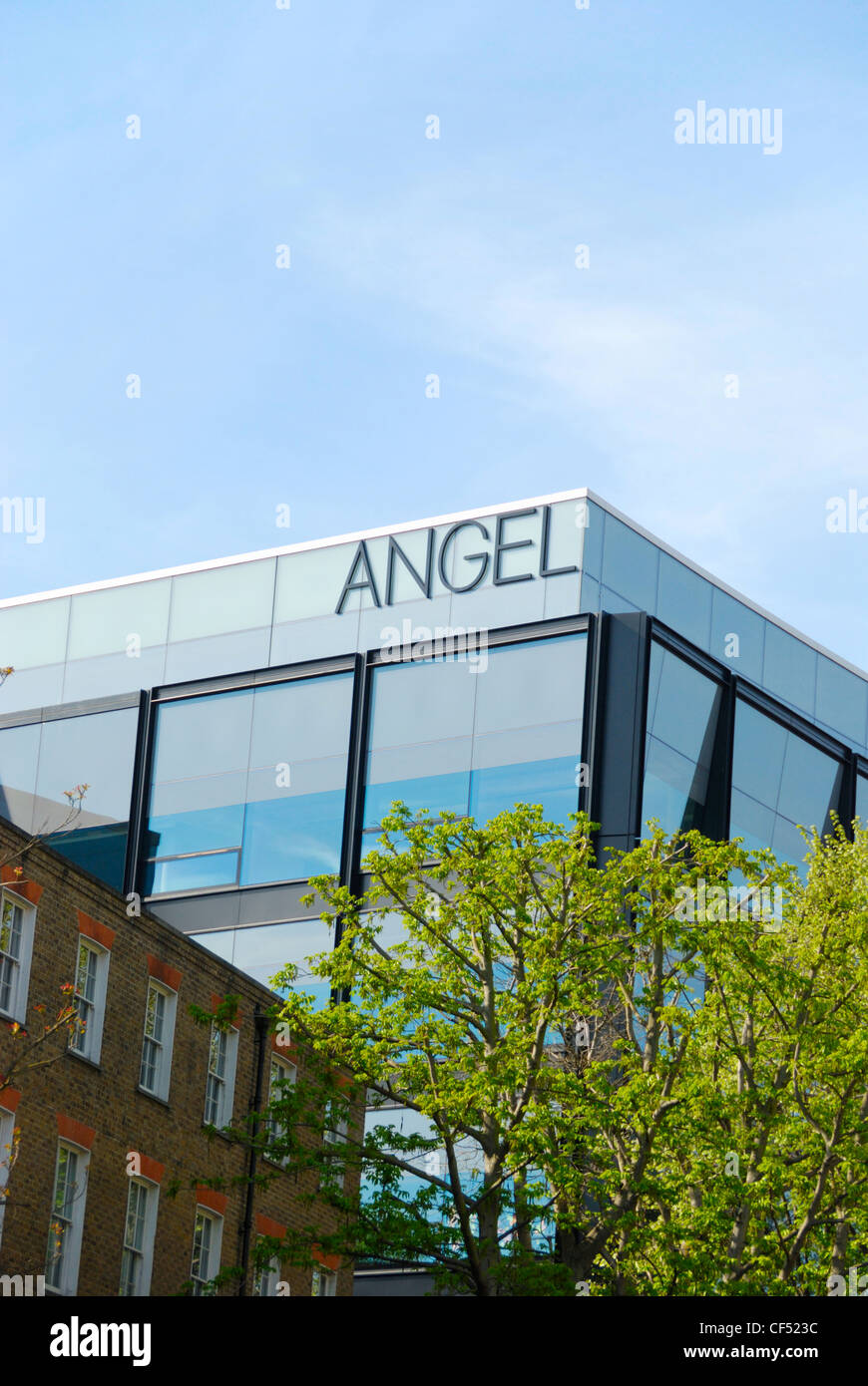 The Angel Building completed in 2010 at the corner of St. John Street and Pentonville Road. Stock Photo