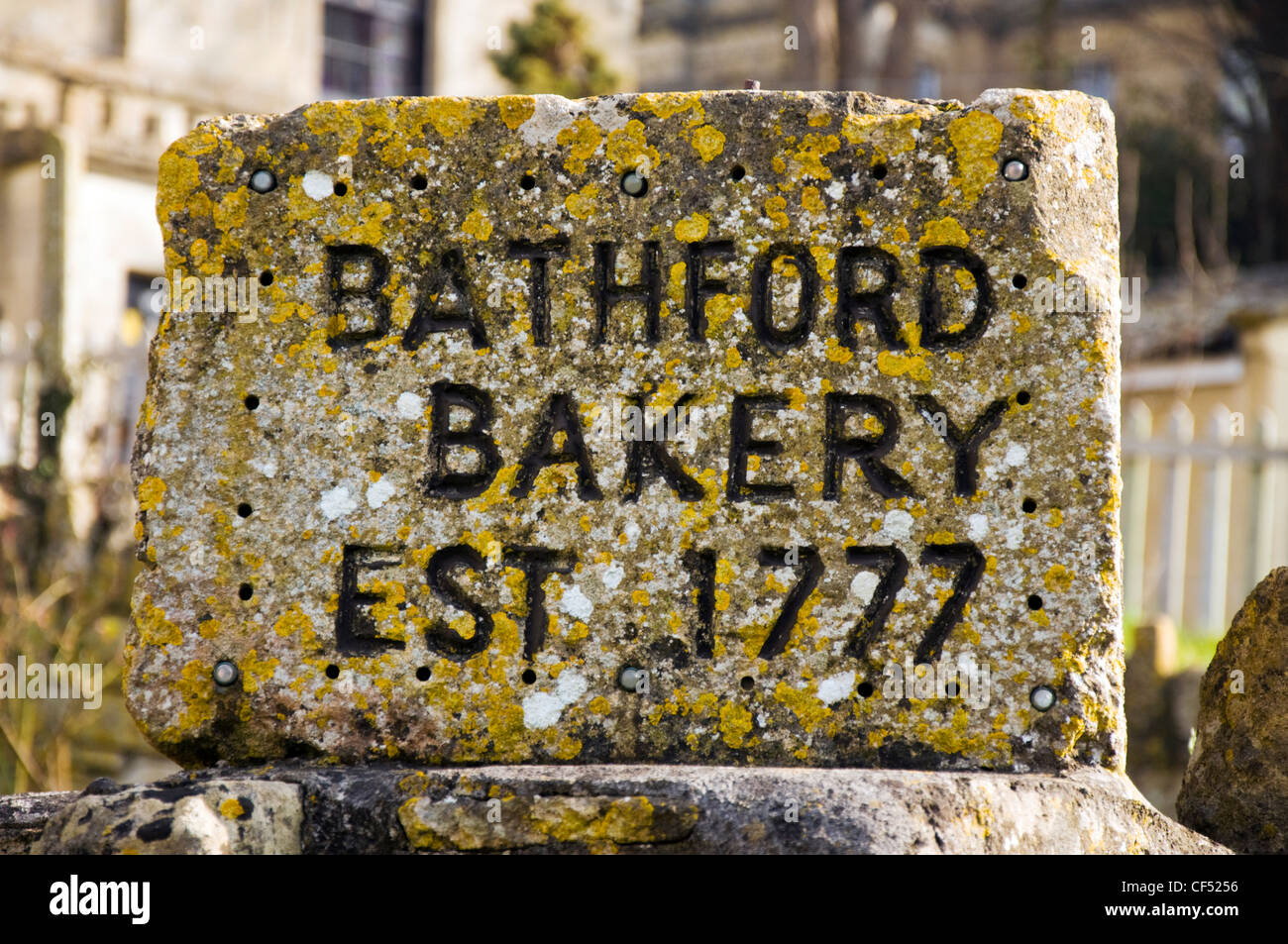 Old Sign Using Stone Old stone sign hi-res stock photography and images - Alamy