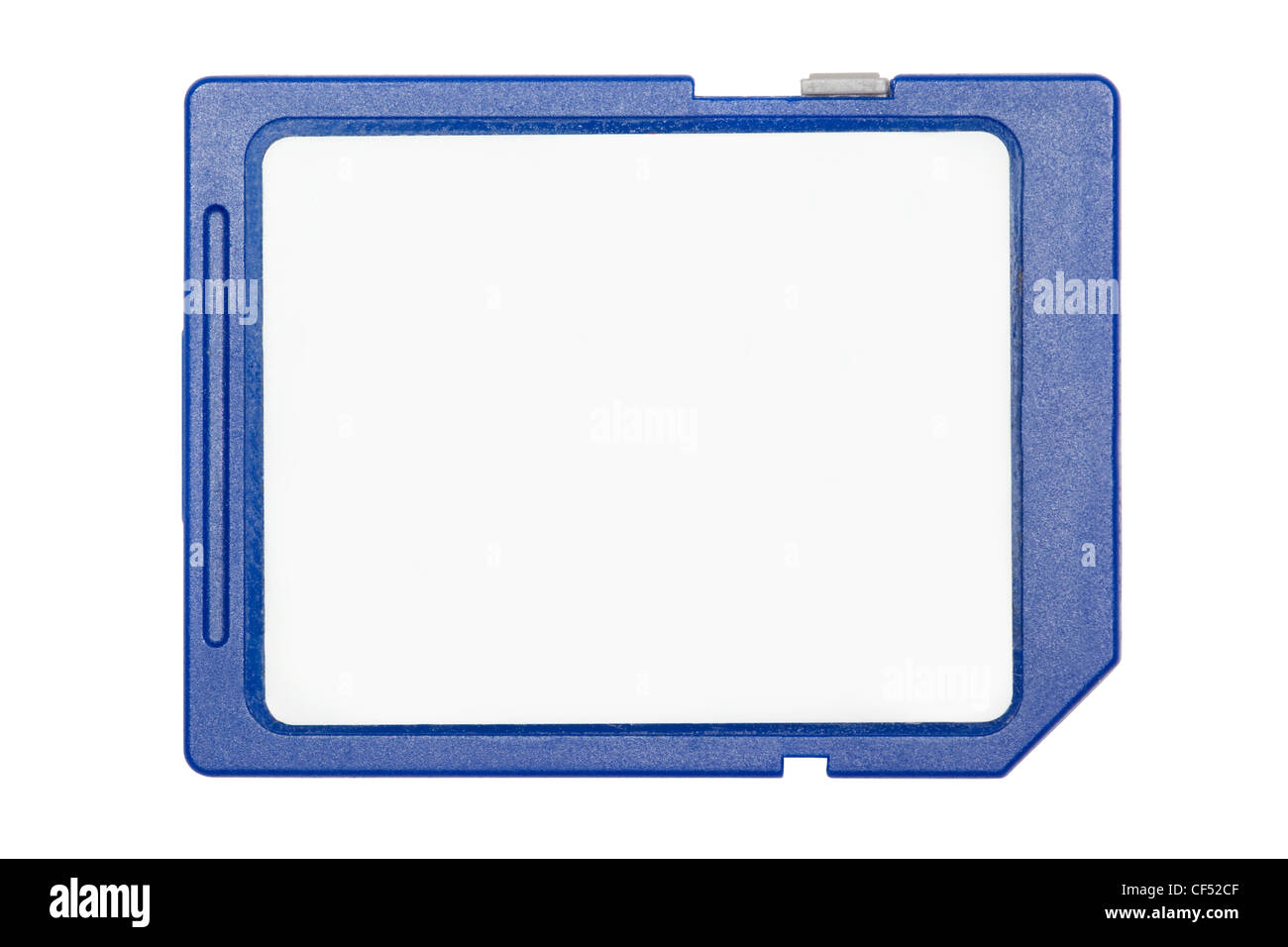 blue SD memory card  isolated on white background Stock Photo