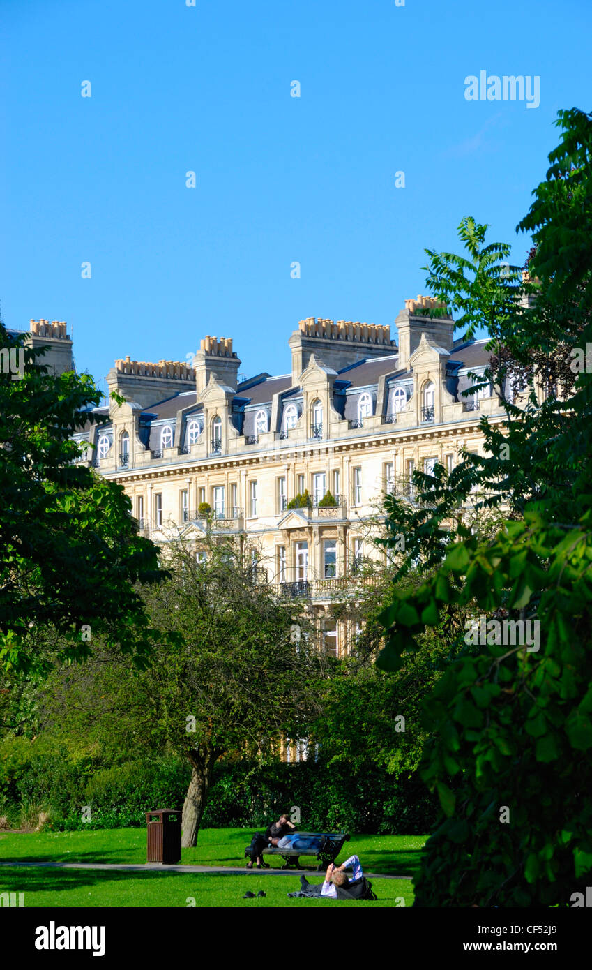 Desirable apartments overlooking Regent's Park. Stock Photo