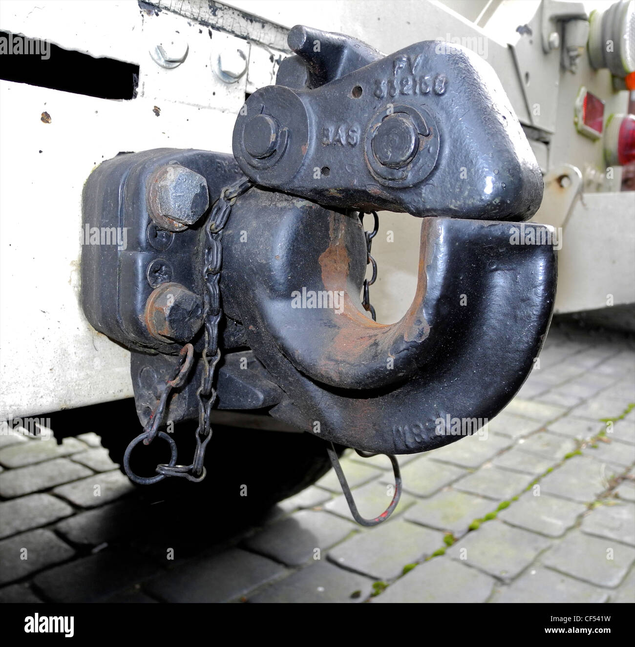 Nato hitch military towing fitting Stock Photo Alamy