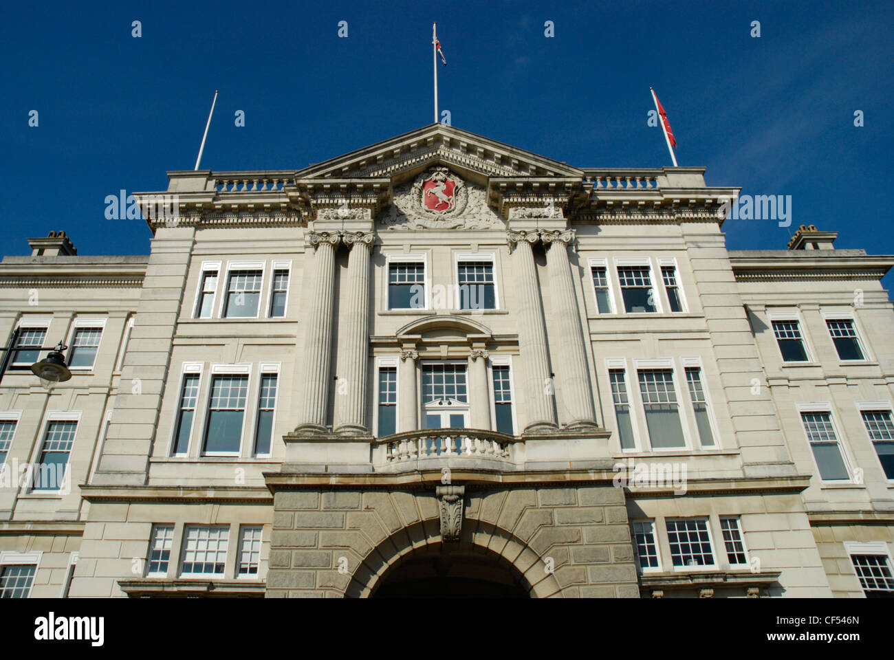 Exterior view of Kent County Council County Hall in Maidstone Stock