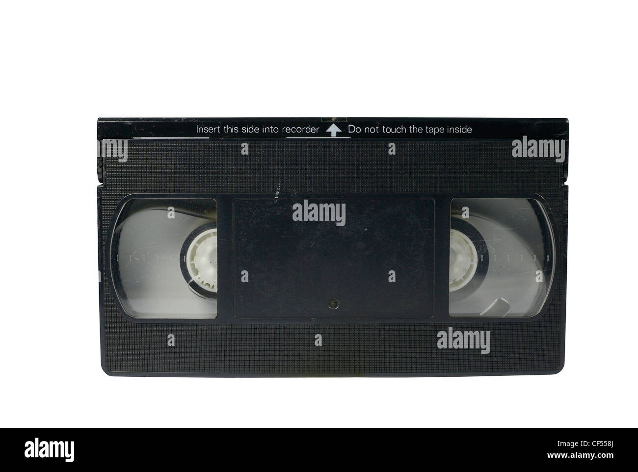 Old vhs tape isolated on wite background with clipping path included
