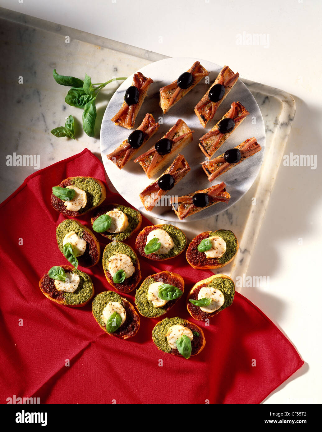 Cooking Italian Anchovy and Olive Bruschetta Makes ? lb mozzarella