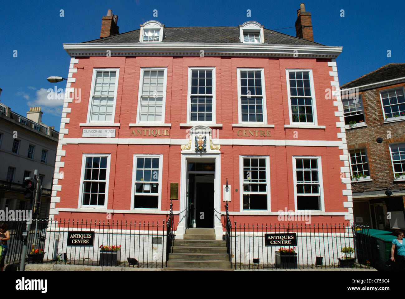 The Red House Antique Centre building in Place Stock Photo Alamy