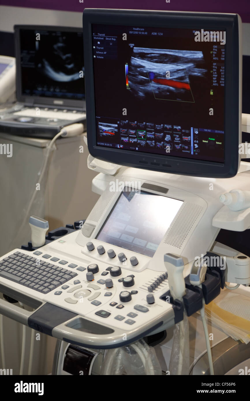 Medical Equipment ultrasound scanning. Diagnosis of pregnancy Stock