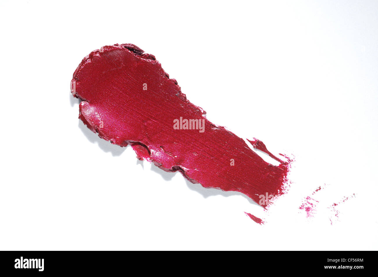 pink lipstick smear