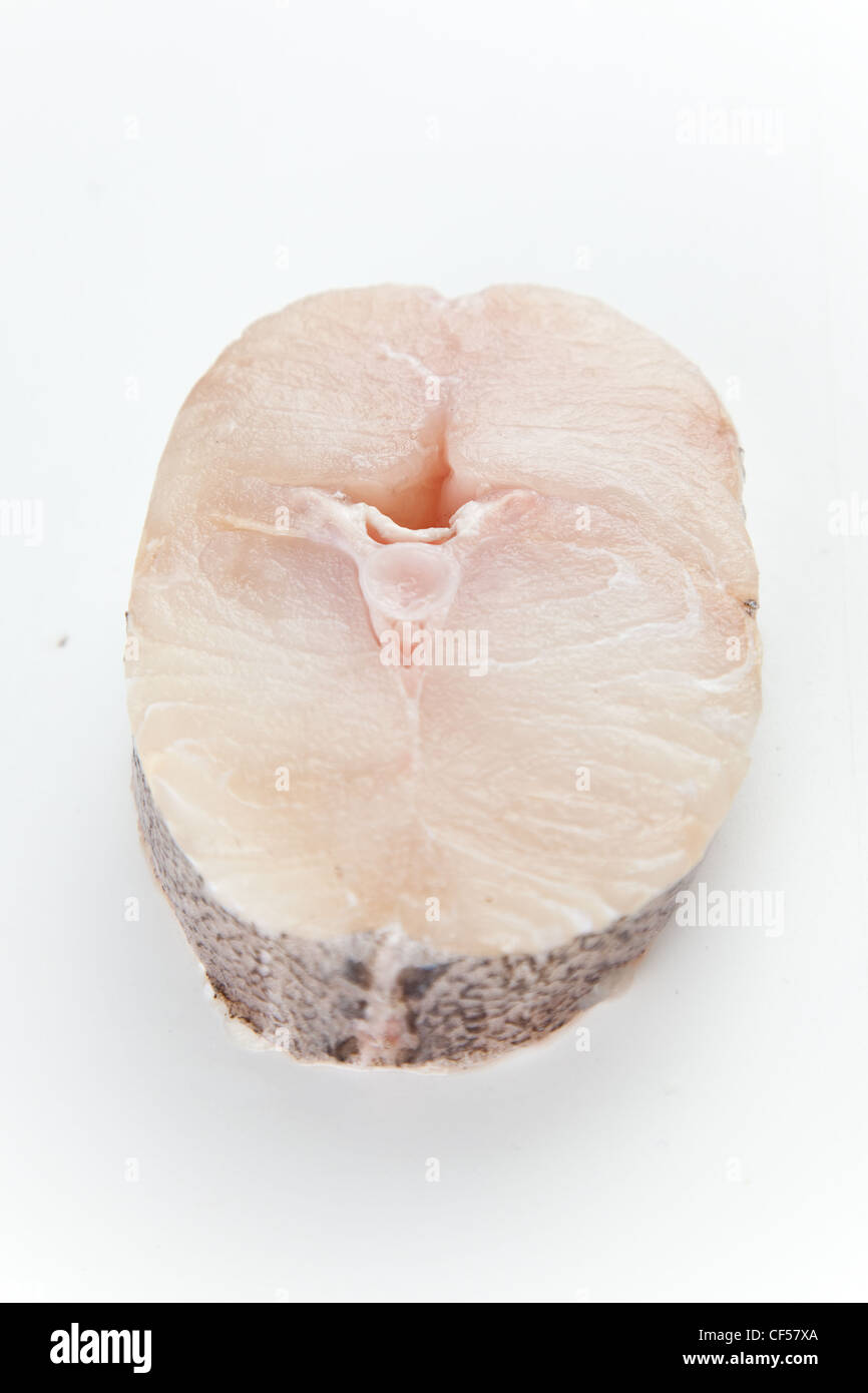 Fresh slice of hake Stock Photo - Alamy