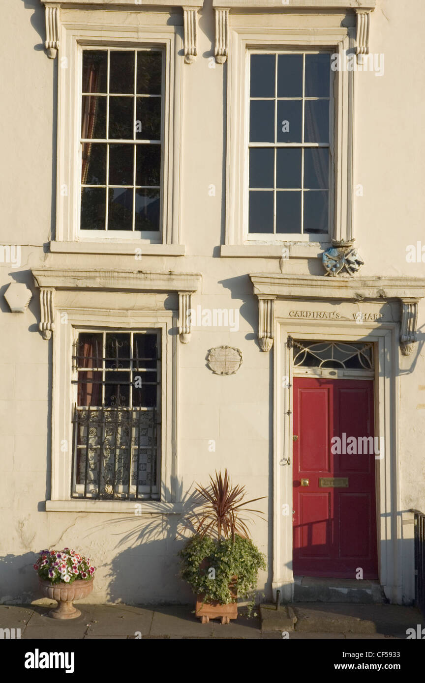 The facade of a 17th Century house at Cardinal‚àö‚â†s Wharf. Stock Photo