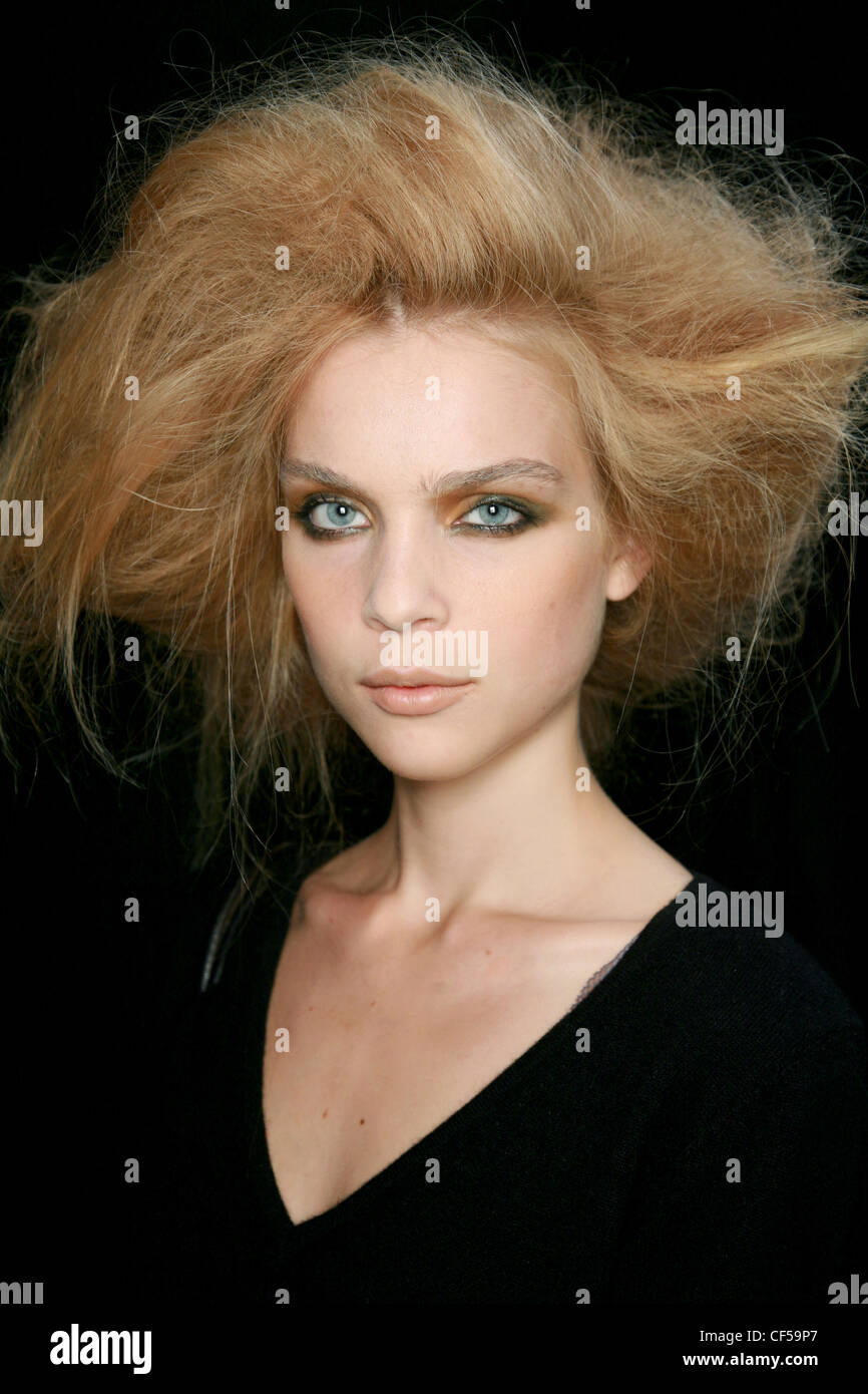 Roberto Cavalli Milan Backstage Spring Summer Strawberry Blonde
