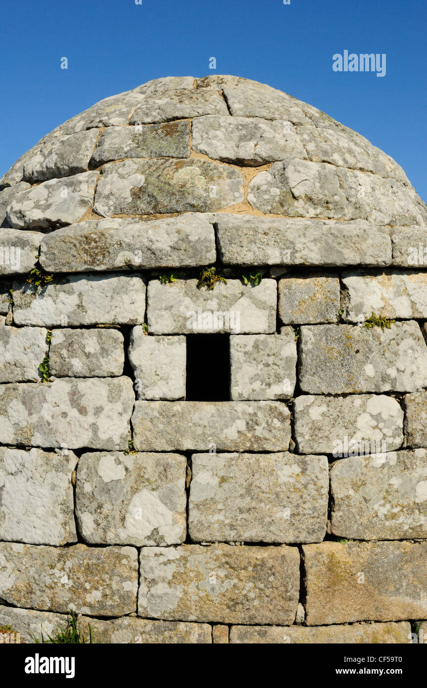 XVIII Century reconstruction of an ancient roman lighthouse. O Facho ...