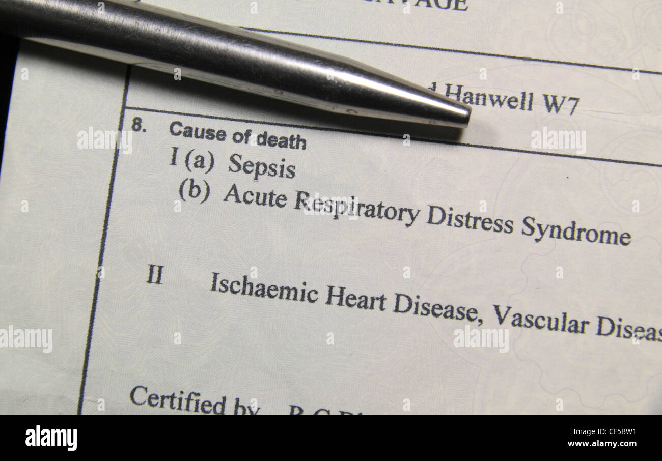 Death certificate uk hires stock photography and images Alamy
