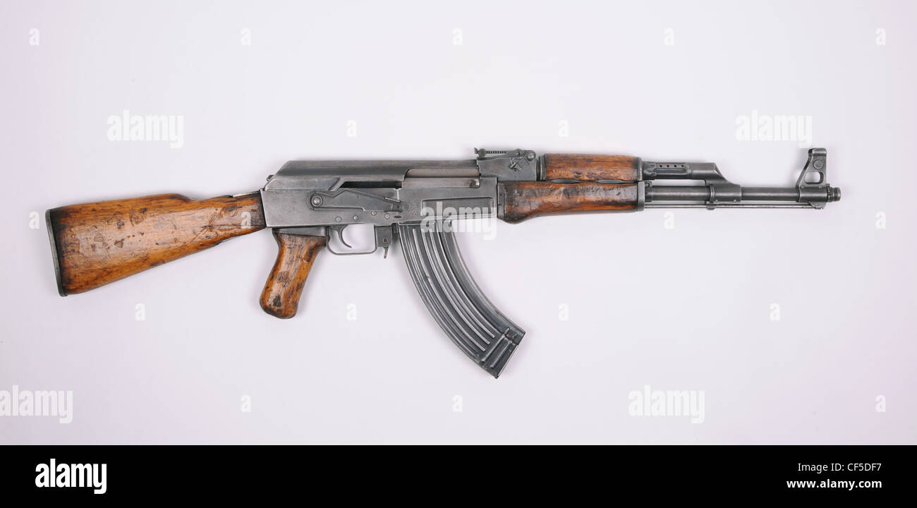 North Korean Type 58 rifle. Based on the Russian AK47 Stock Photo