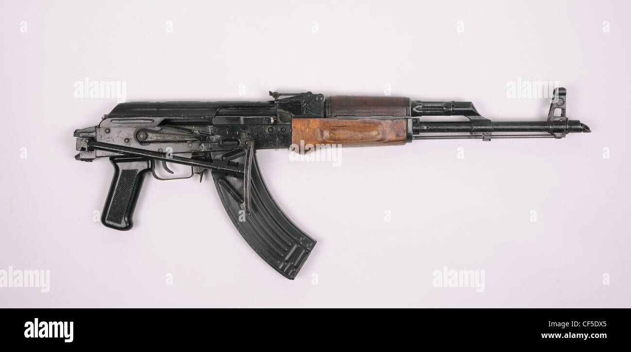 The Egyptian Misr assault rifle with folding stock, based on the