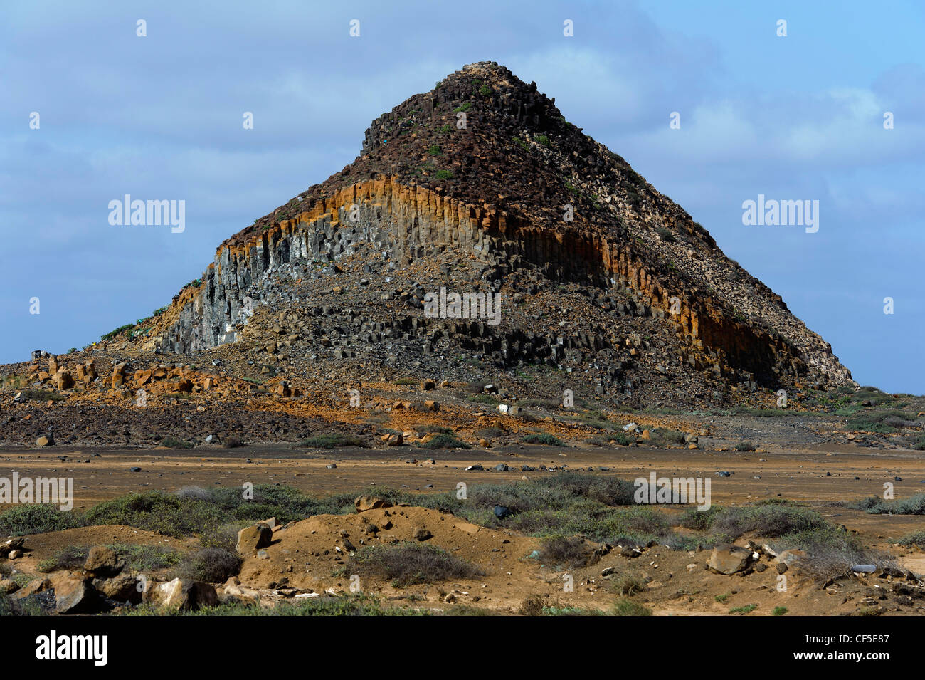 Volcano Morrinho de Acucar, Sal Island, Cape Verde Islands, Africa Stock Photo