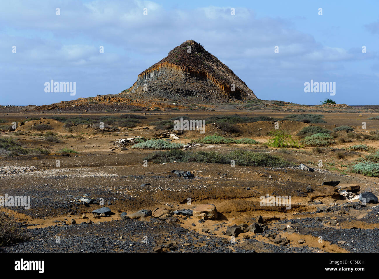 Volcano Morrinho de Acucar, Sal Island, Cape Verde Islands, Africa Stock Photo