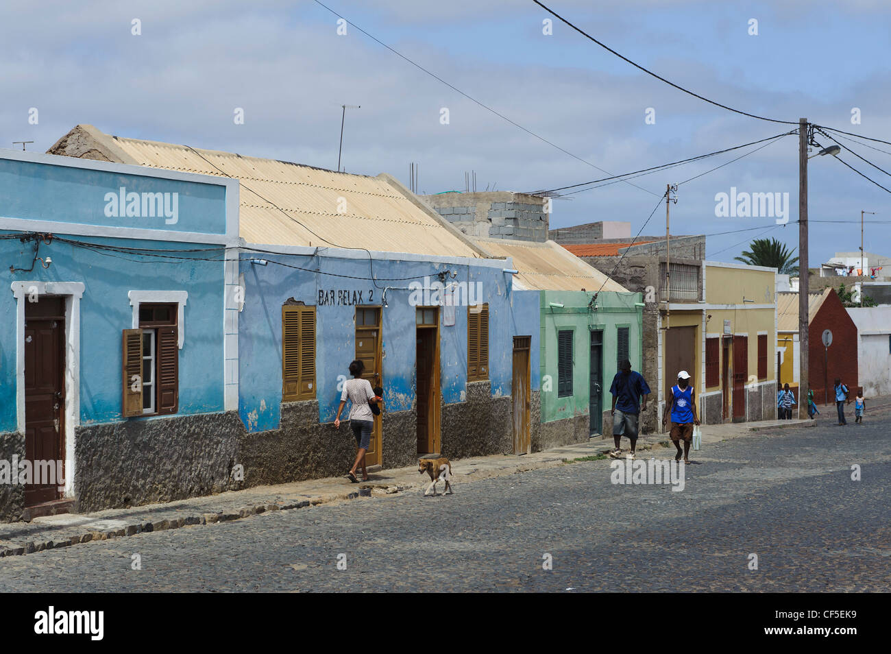 Old Houses in Espargos, Sal, Sal Island, Cape Verde Islands, Africa