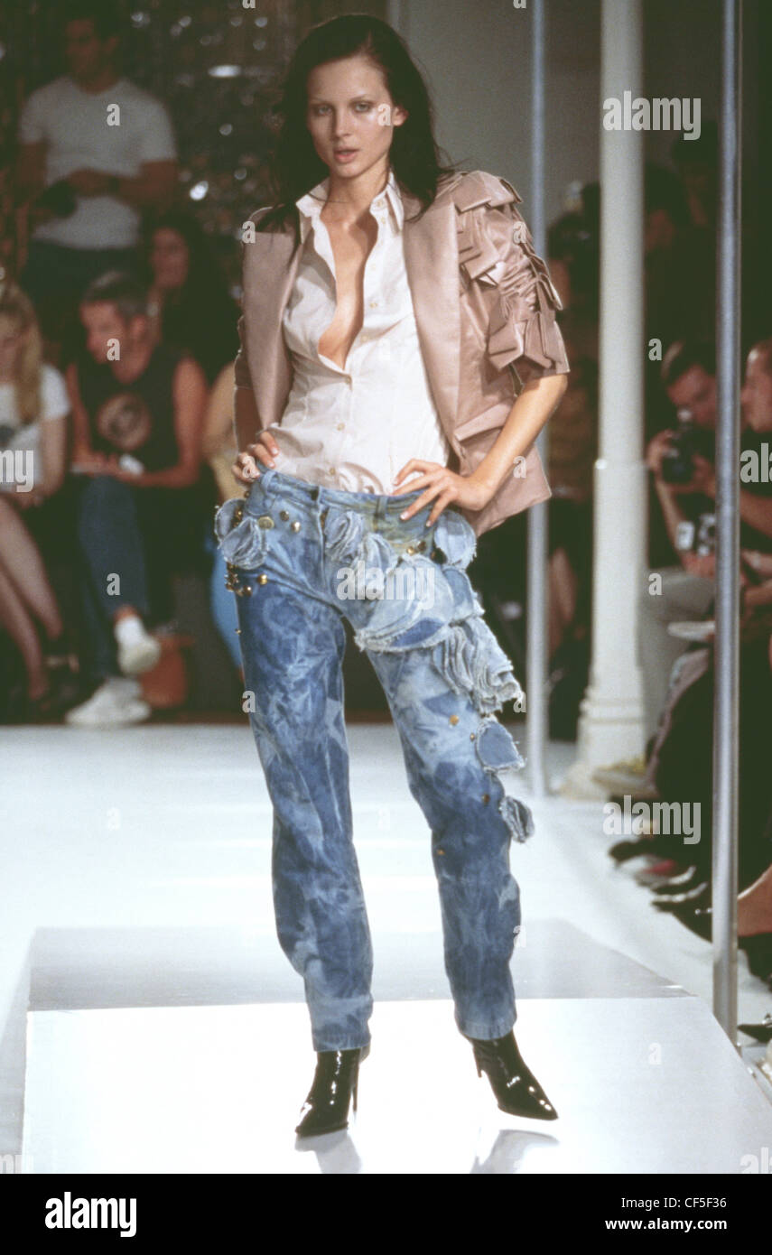 Women Jeans Styles Collection. Denim Fashion Female Pants. Trendy