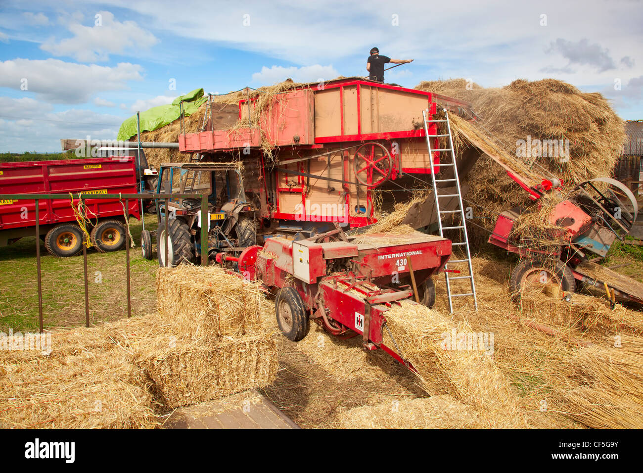 Threshing Wheat Straw High Resolution Stock Photography and Images Alamy