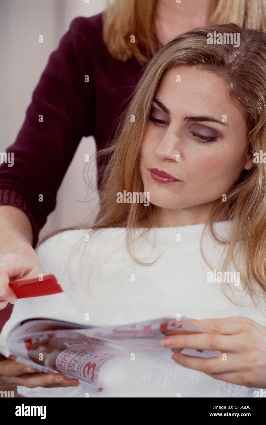 At The Hairdressers, Woman, Man & Boy Salon, London Before and After