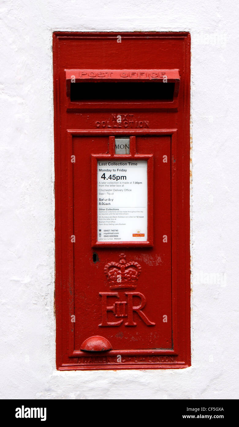 Detail of a traditional letter box in Bosham village Stock Photo - Alamy