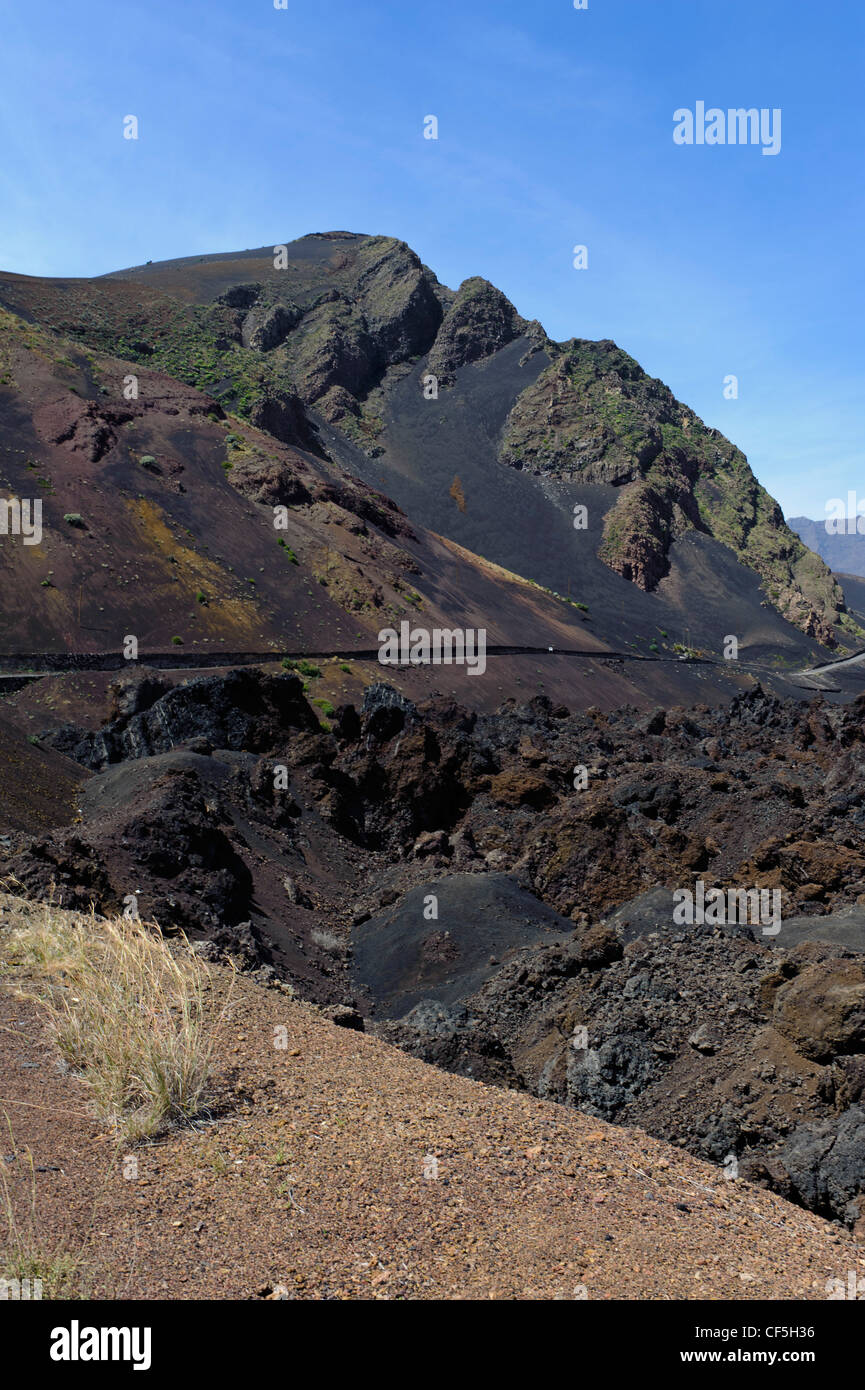 Lava in Crater Cha das Caldeiras, Fogo Island, Cape Verde Islands ...