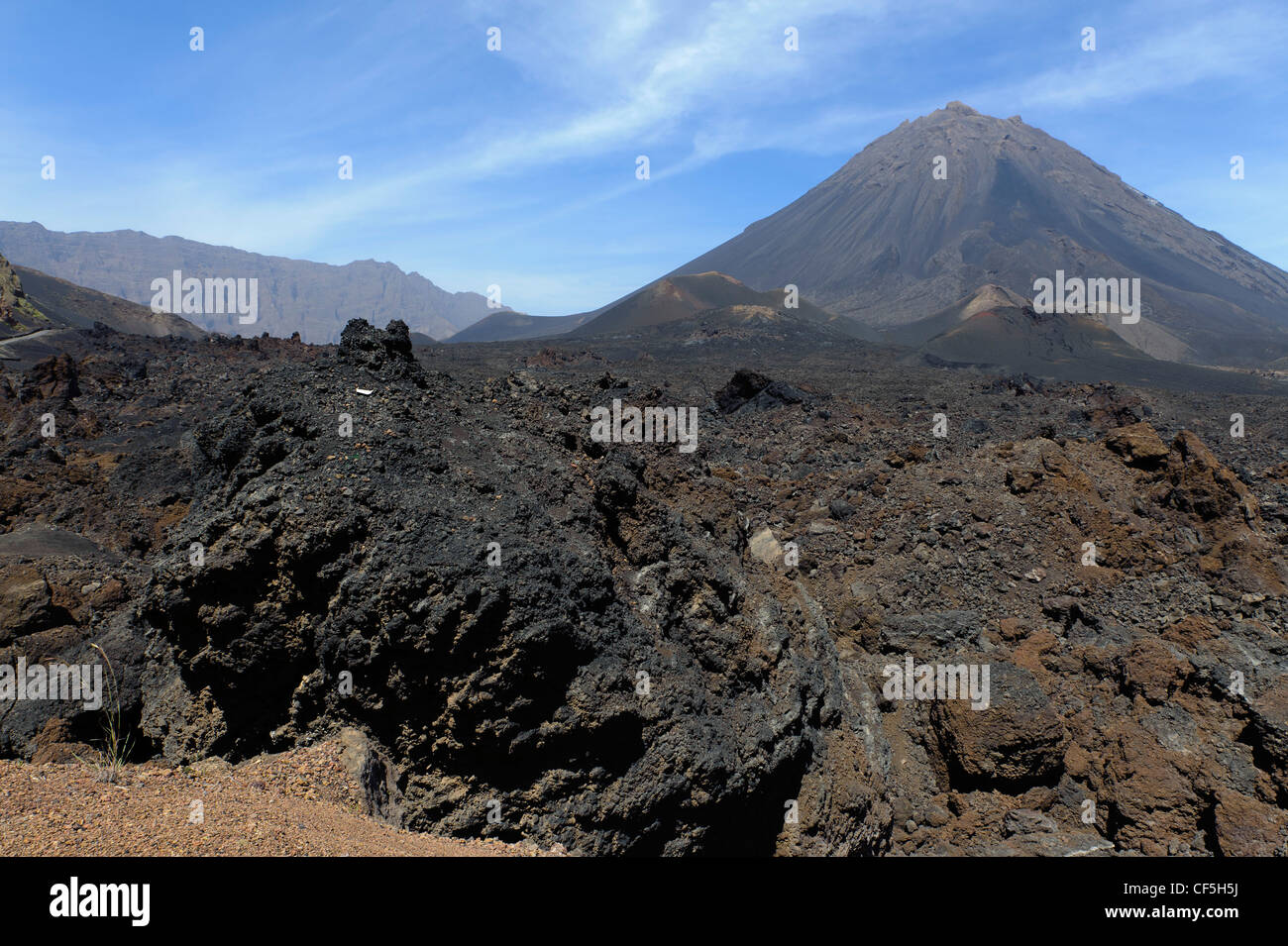 Volcano Pico, Fogo Island, Cape Verde Islands, Africa Stock Photo - Alamy