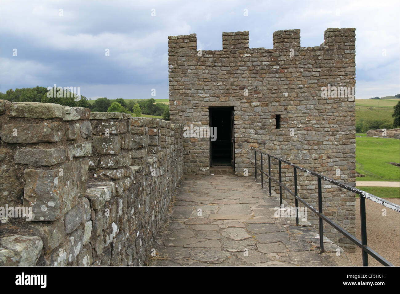 Reconstruction at Vindolanda Roman Fort, Hadrian's Wall, Northumberland