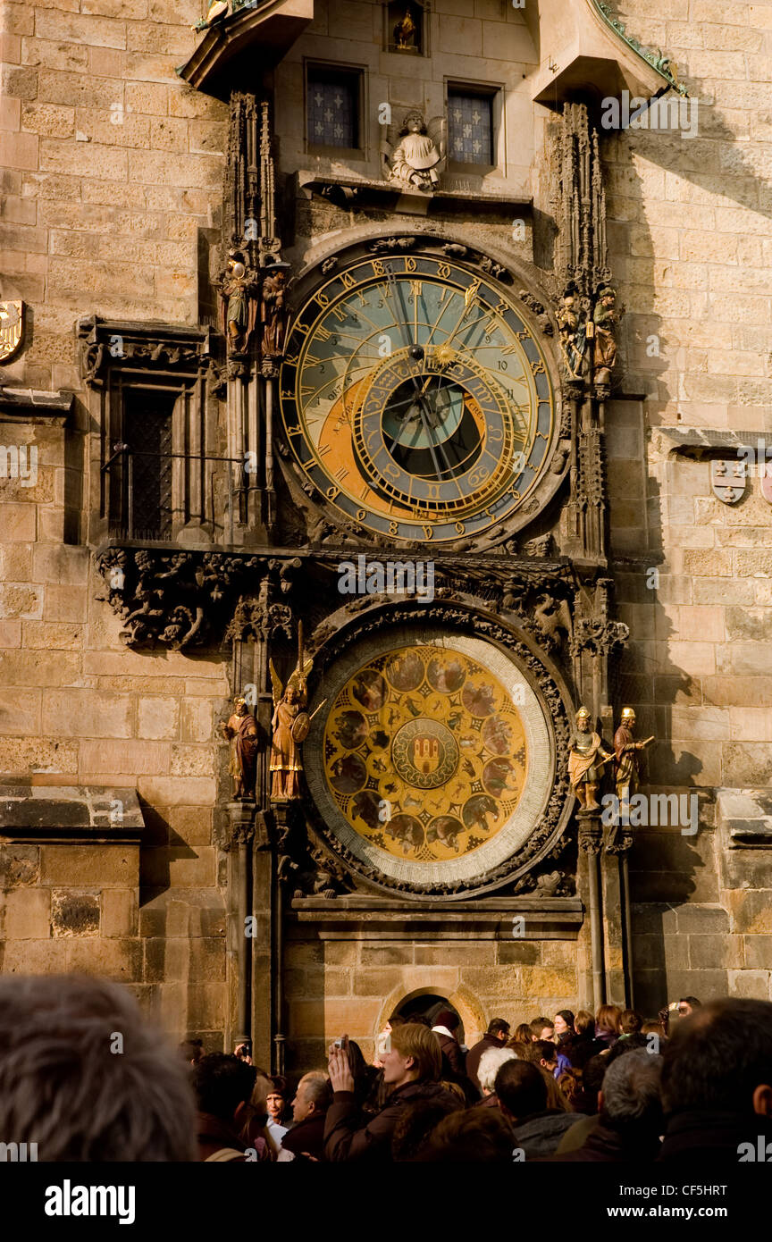 The famous astronomical clock in Prague Stock Photo Alamy