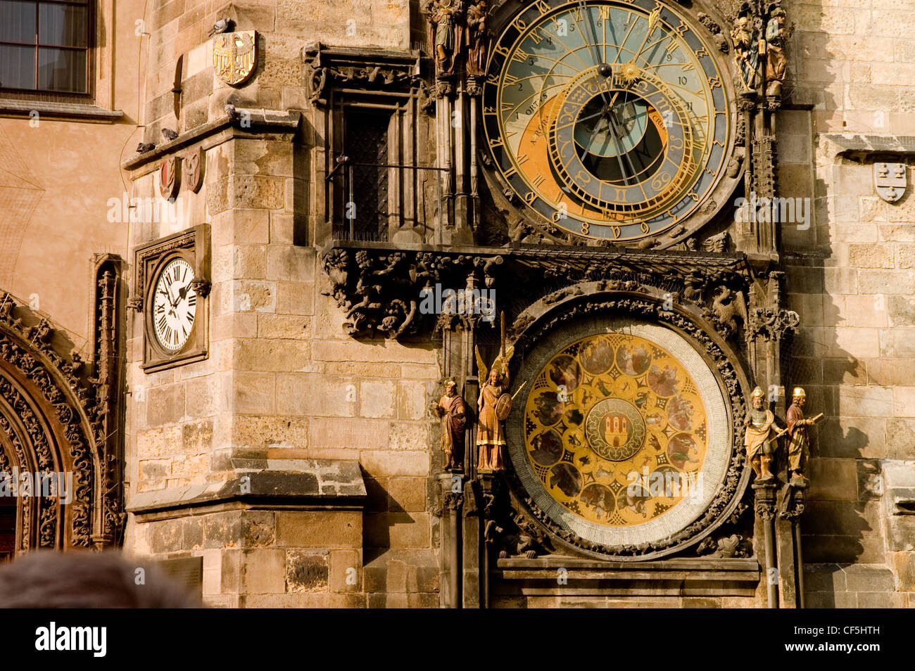 The famous astronomical clock in Prague Stock Photo Alamy