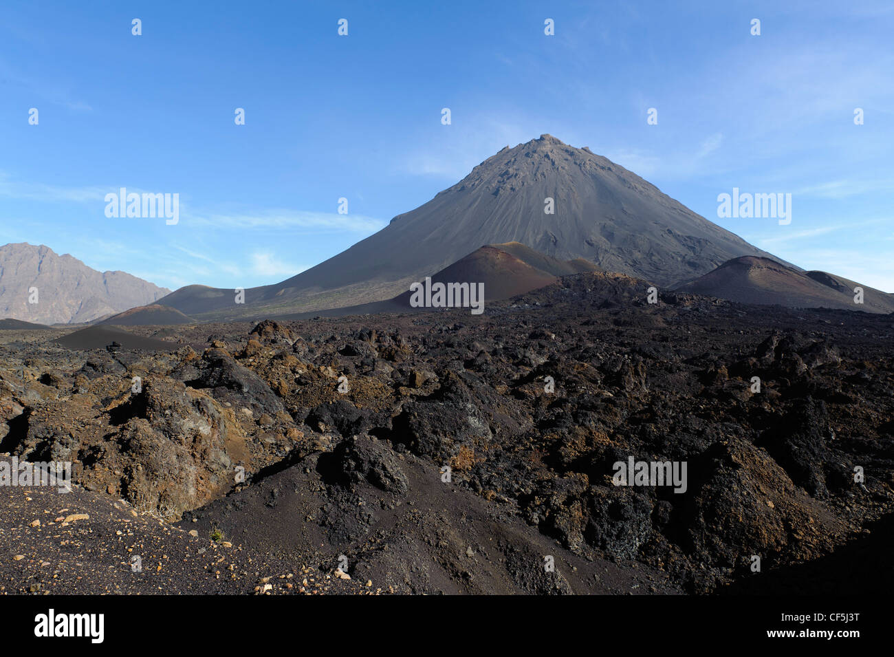 Volcano Pico, Fogo Island, Cape Verde Islands, Africa Stock Photo - Alamy
