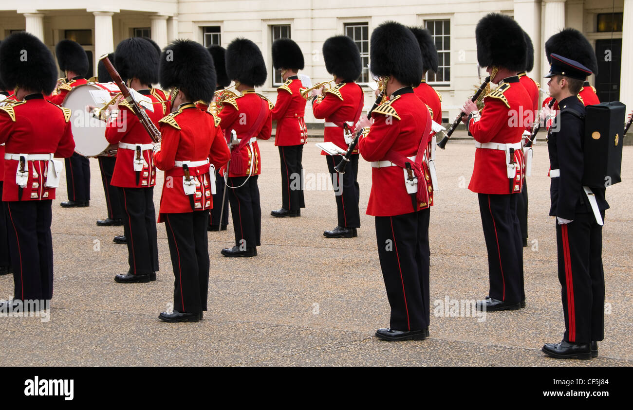 Changing of the Queen's Guard at Whitehall in London. Stock Photo
