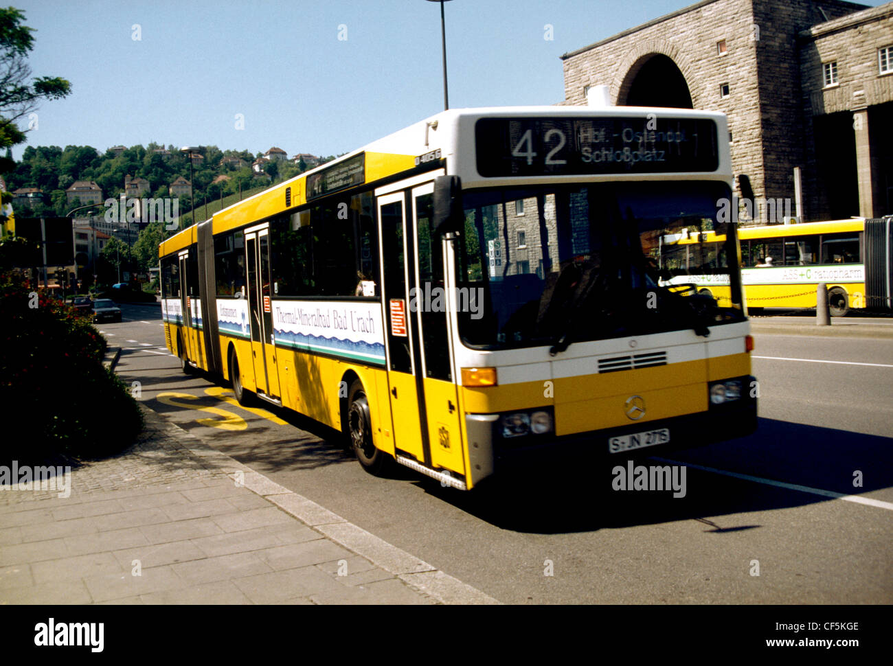 Stuttgart Germany Bus Stock Photo Alamy