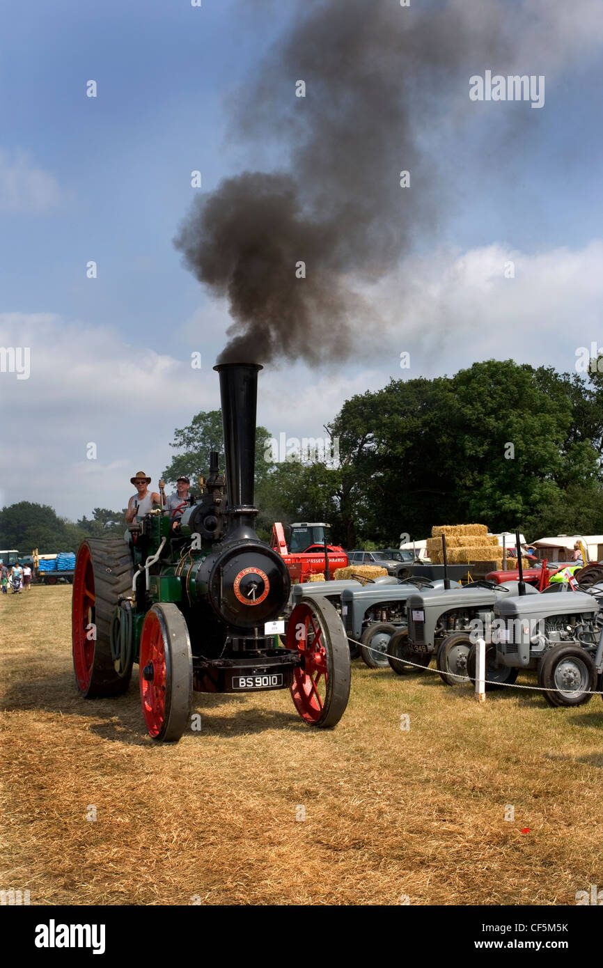 A Ransomes, Sims & Jefferies traction engine at the Whitwell Steam and Country Fair. Though no one person can be credited with i Stock Photo