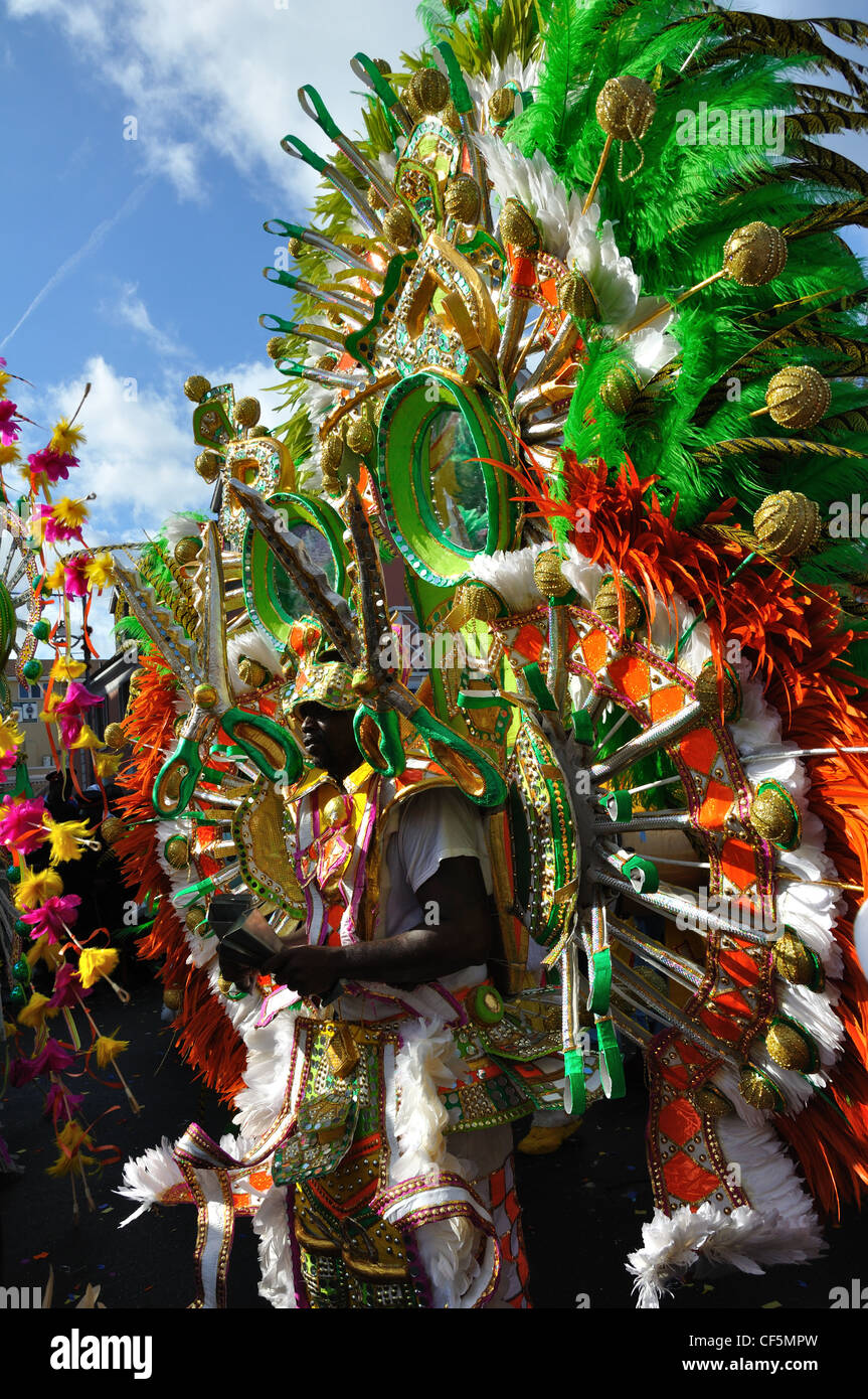 Junkanoo Parade - New Year's carnival in Nassau, Bahamas Stock Photo