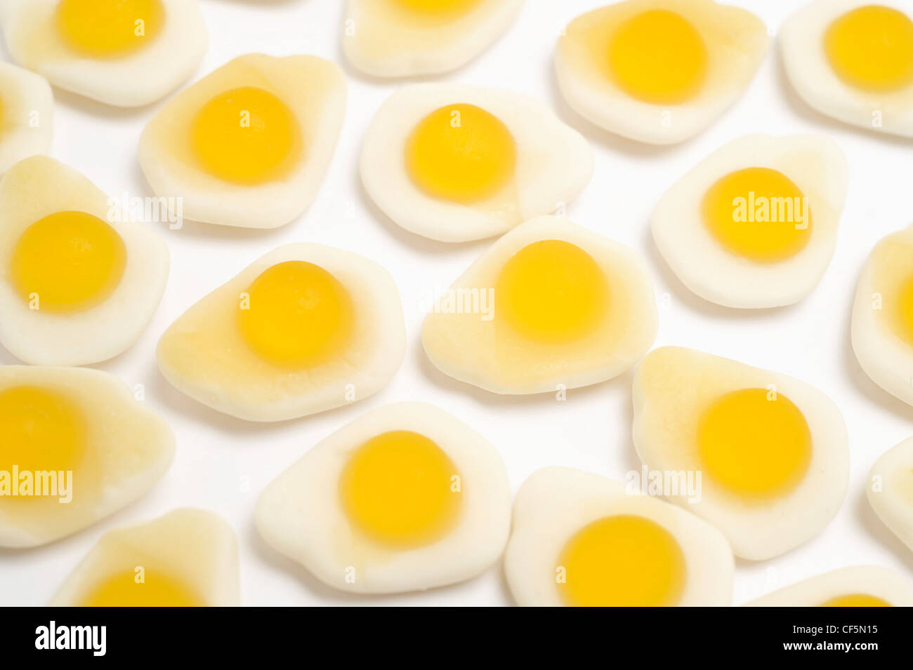 Gummy fried egg sweets Stock Photo Alamy