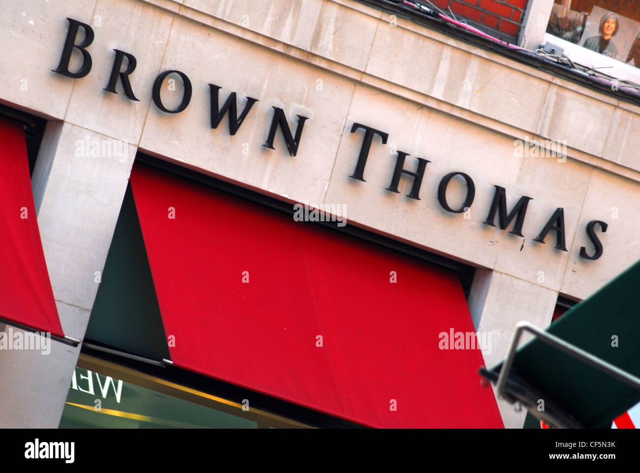 The exterior of the Brown Thomas shop at Grafton Street in Dublin Stock