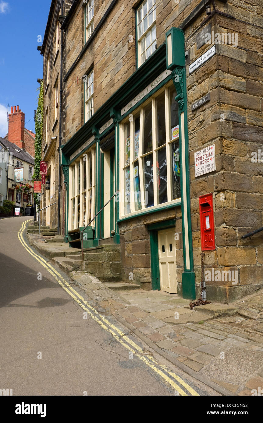 The old post office on King Street. Robin Hoods Bay marks the end of