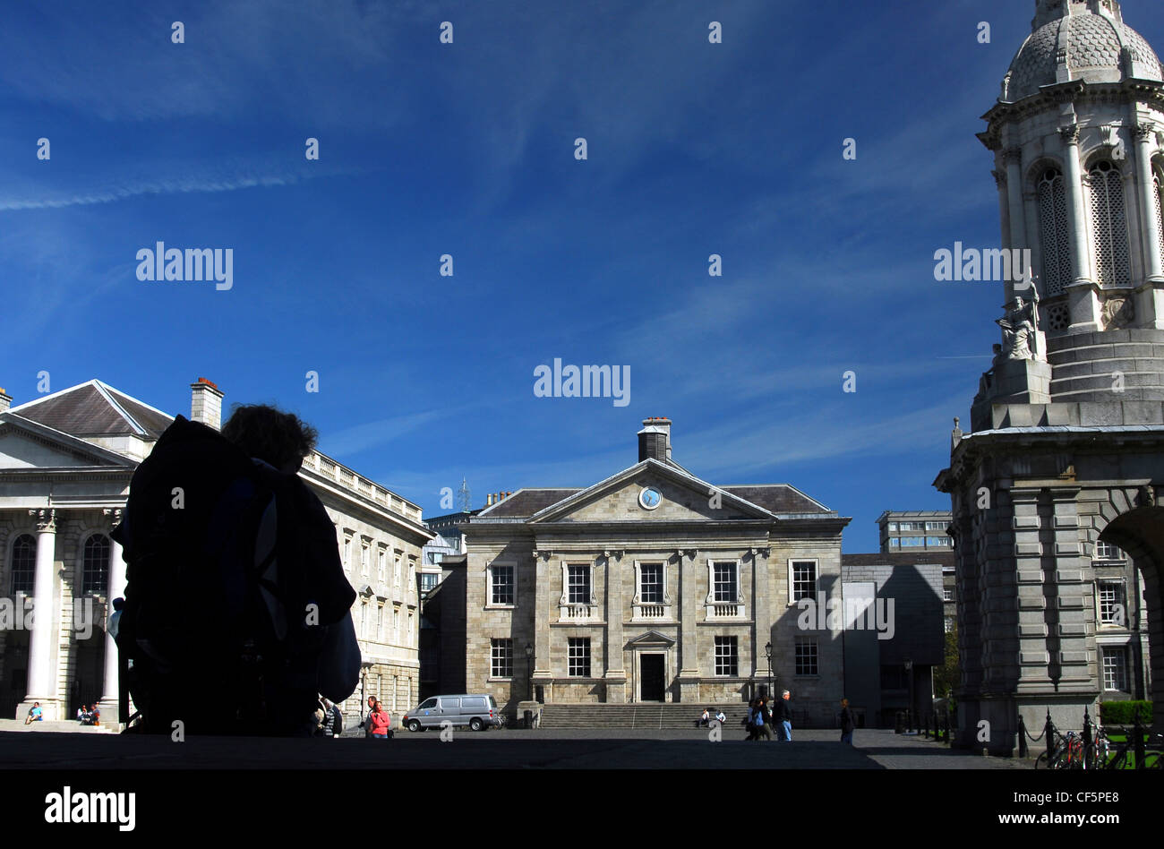 A view of the architecture at Trinity College in Dublin Stock Photo Alamy