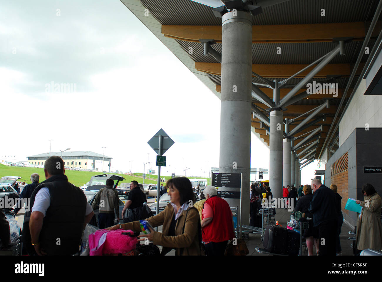 A view of passengers outside Cork Airport Stock Photo Alamy