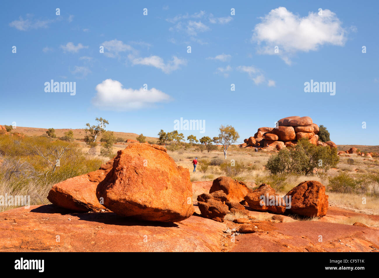 Devils Marbles, rock formations in the Northern Territory, Australia. Stock Photo