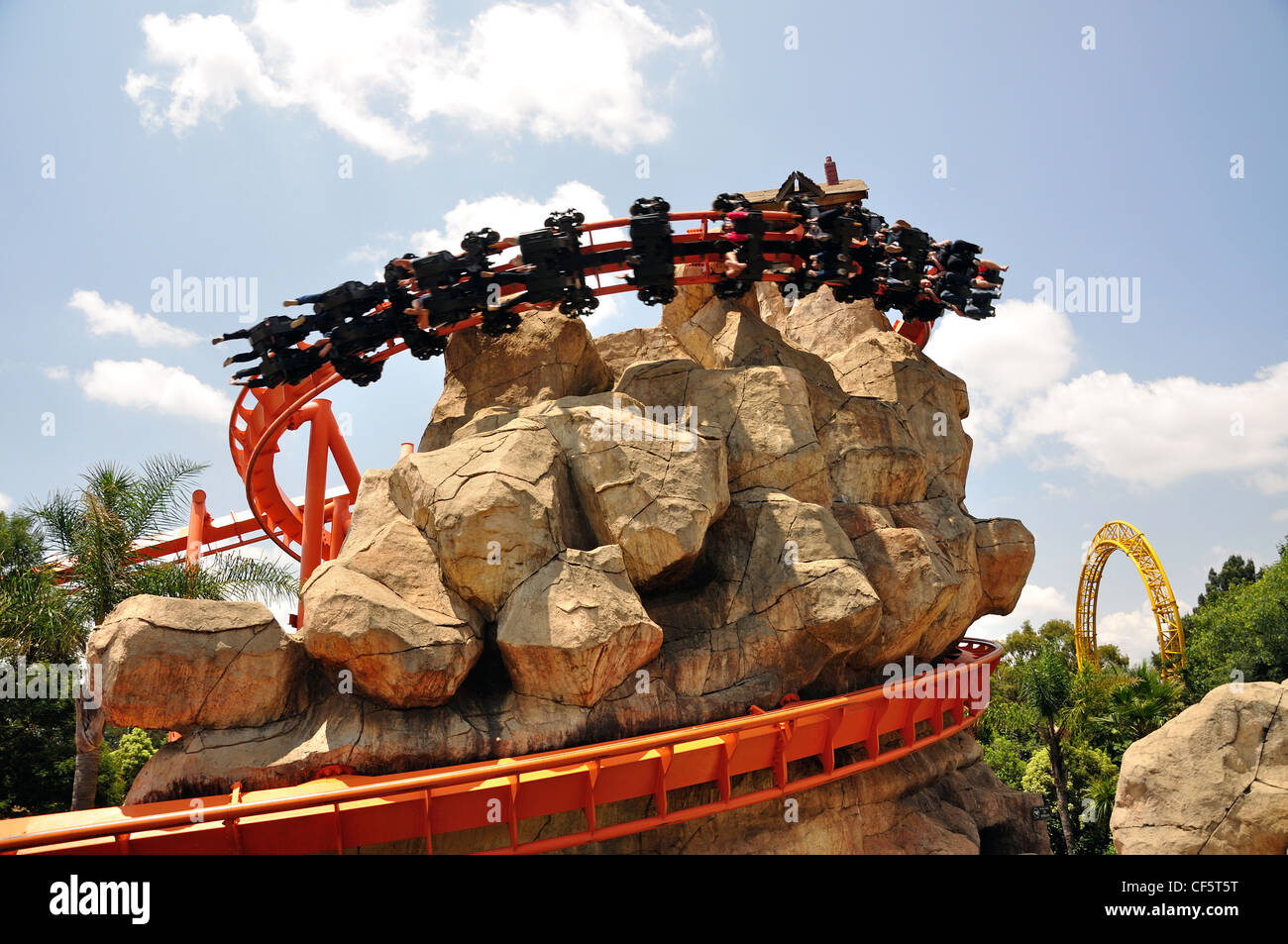 The Anaconda ride at Gold Reef City Theme Park, Johannesburg, Gauteng