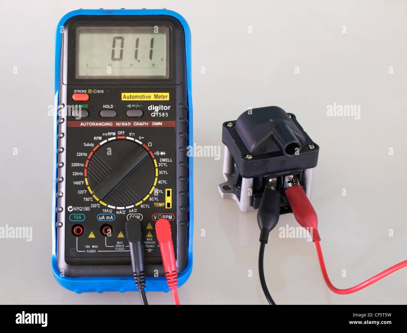 ignition coil check Stock Photo Alamy