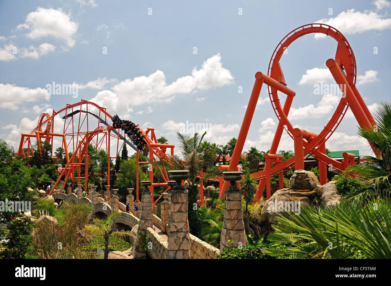 The Anaconda ride at Gold Reef City Theme Park, Johannesburg, Gauteng  Province, Republic of South Africa Stock Photo - Alamy