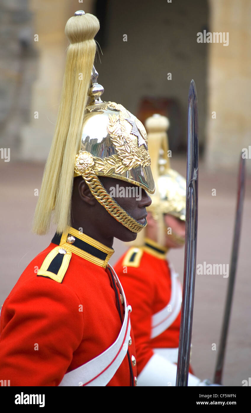The Life Guards on duty during the annual Garter Day ceremony at
