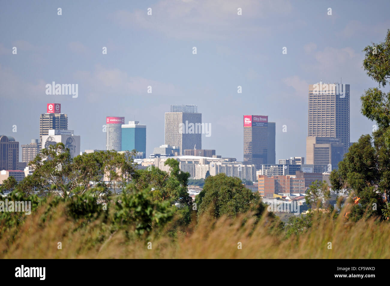 View of downtown Johannesburg from The Apartheid Museum, Gauteng