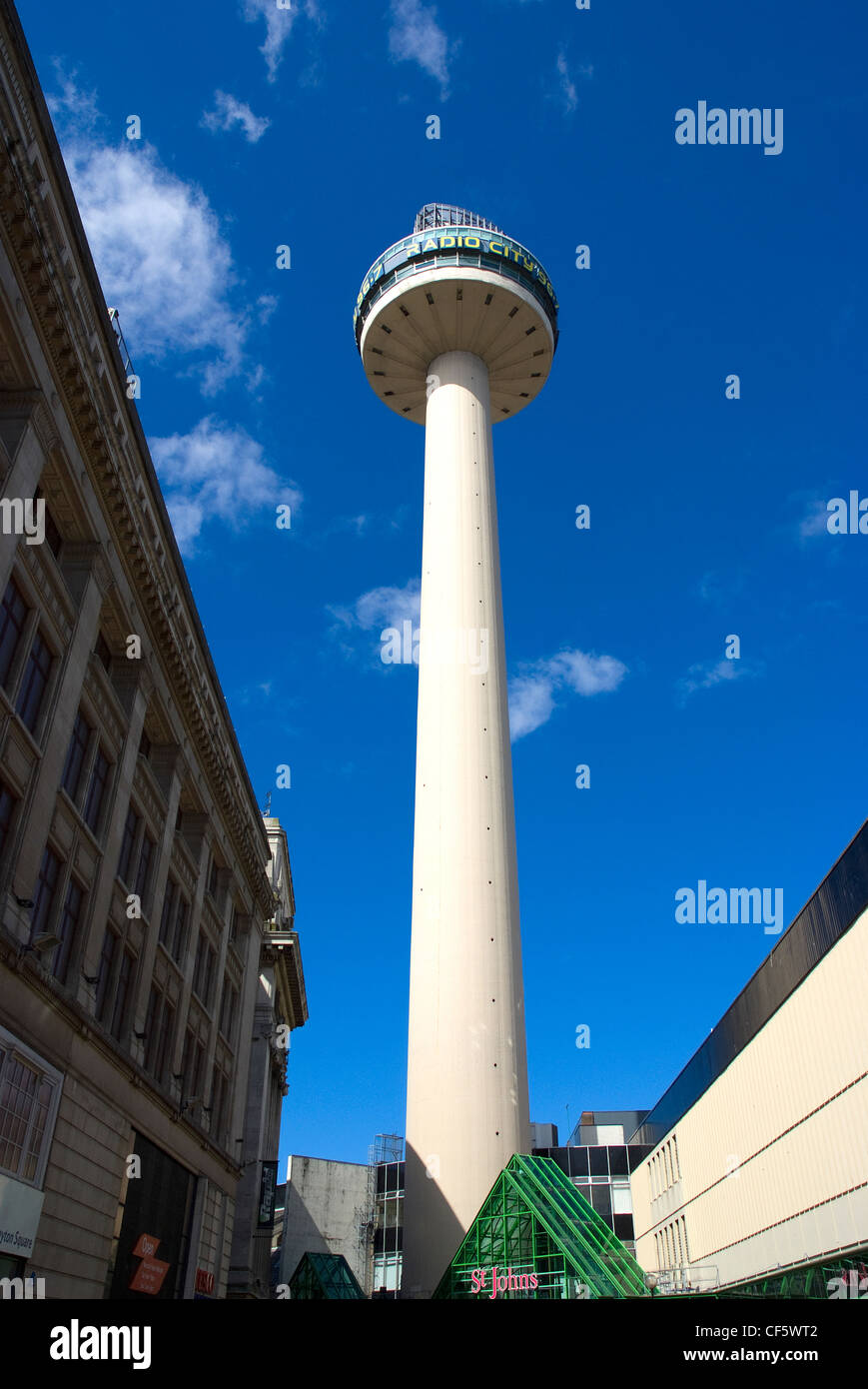 Radio City Tower, built in 1965 and originally called St John's Beacon. It used to house a rotating restaurant but is now open t Stock Photo