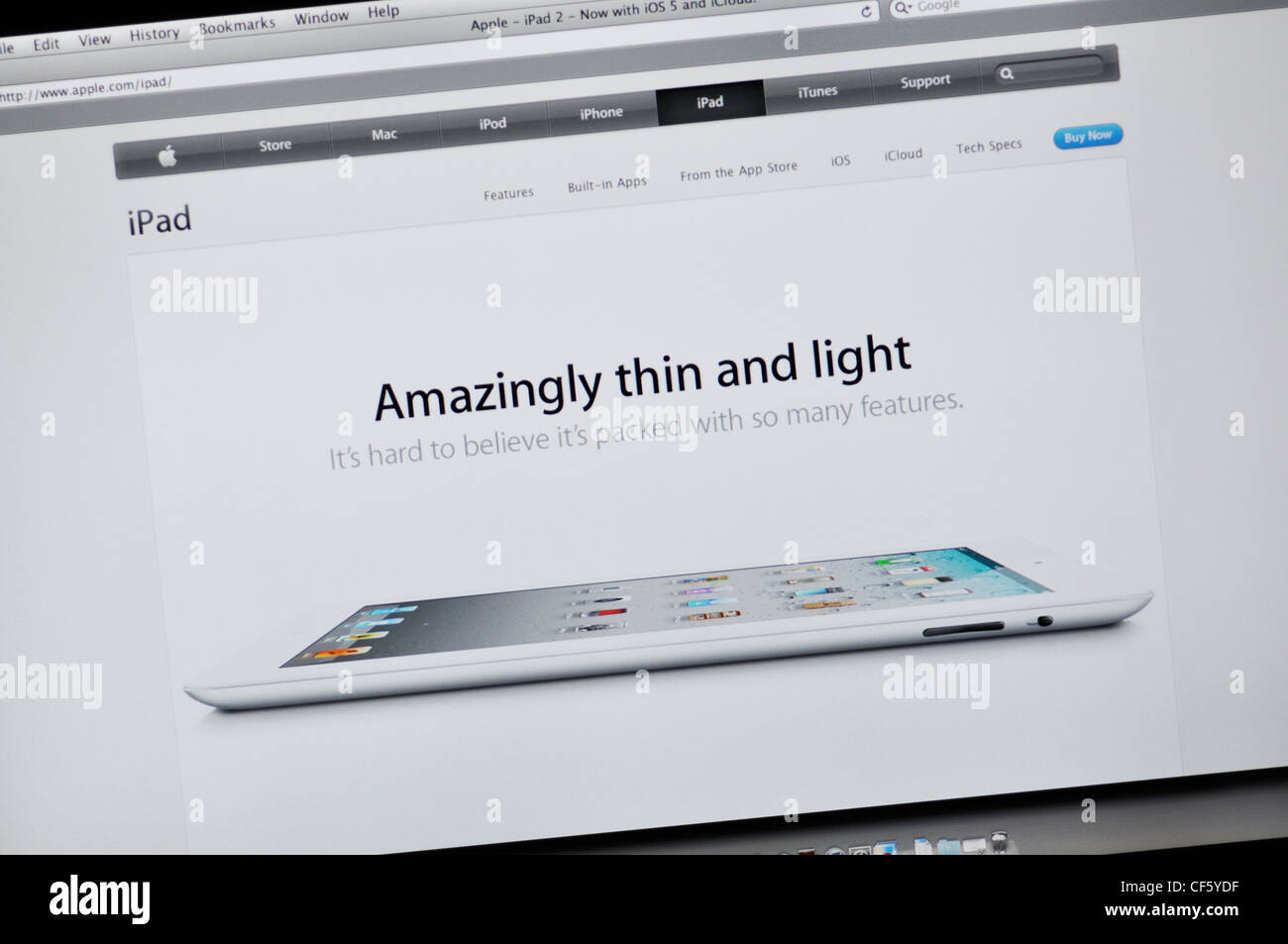 Apple computer store website - iPad Stock Photo - Alamy