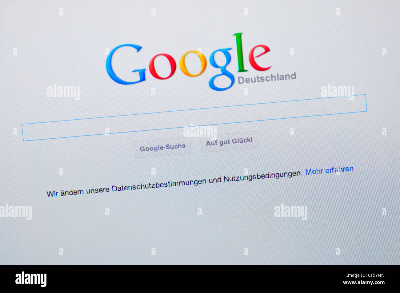 Google website - German Stock Photo