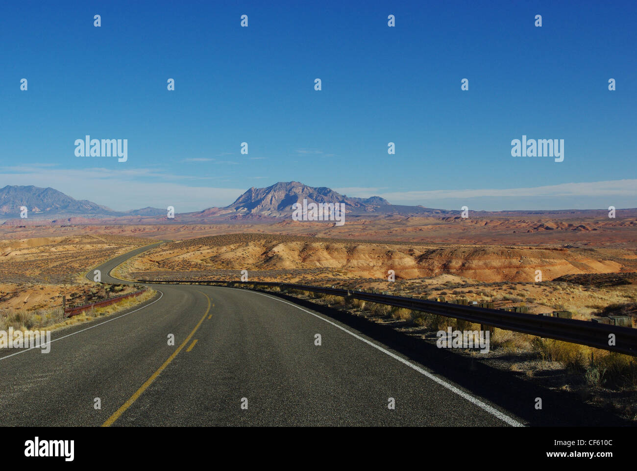 Highway 276 Between Bullfrog And Ticaboo Southern Utah Stock Photo Alamy